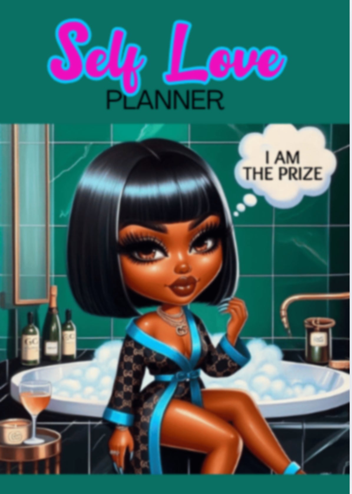 PLR| Self-Love Journal Women | Guided Self-Care Personal Growth Planner | Daily Self-Reflection, Affirmations, & Goal Setting