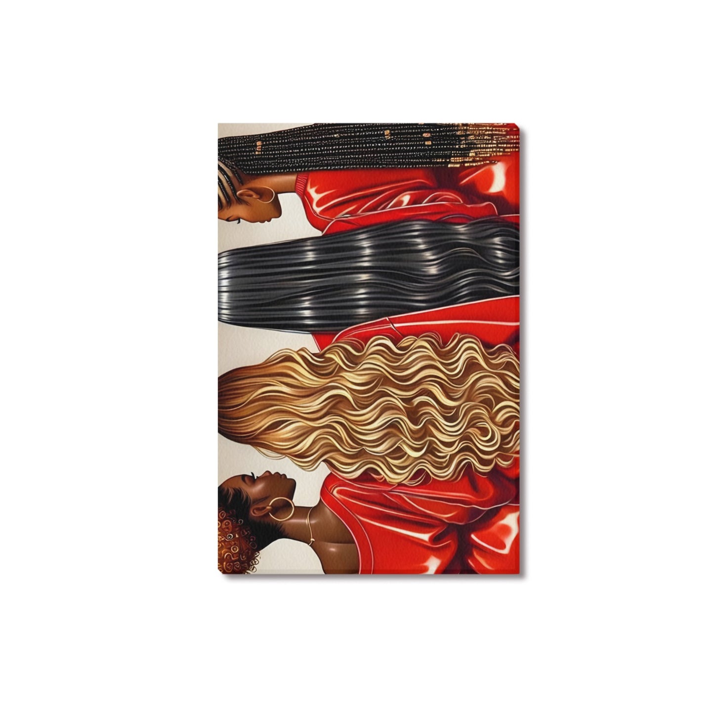 SistersBack2Red Canvas Print 18"x12"