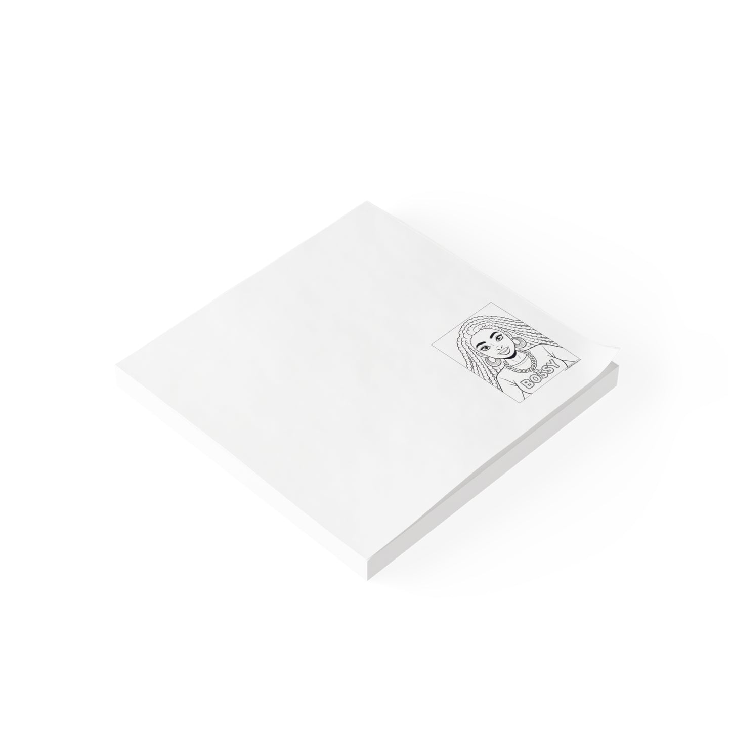 Bossy Girl Post-it Note Pads, Inspirational Stationery, Office Supplies, Gift for Her, Cute Notepad, Motivational Notes