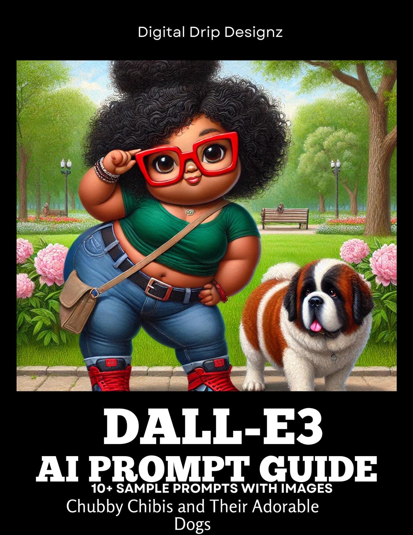 Chubby Chibi Characters & Cute Dogs Chibi Charm Prompt Guide | Create Chubby Chibi Characters Cute Dogs with AI | Digital Art Tutorial PDF