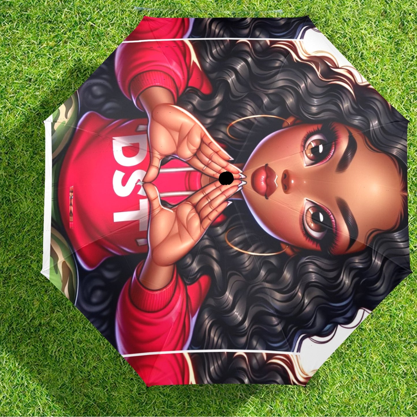 DST girl Umbrella Semi-Automatic Foldable Umbrella (Model U12)