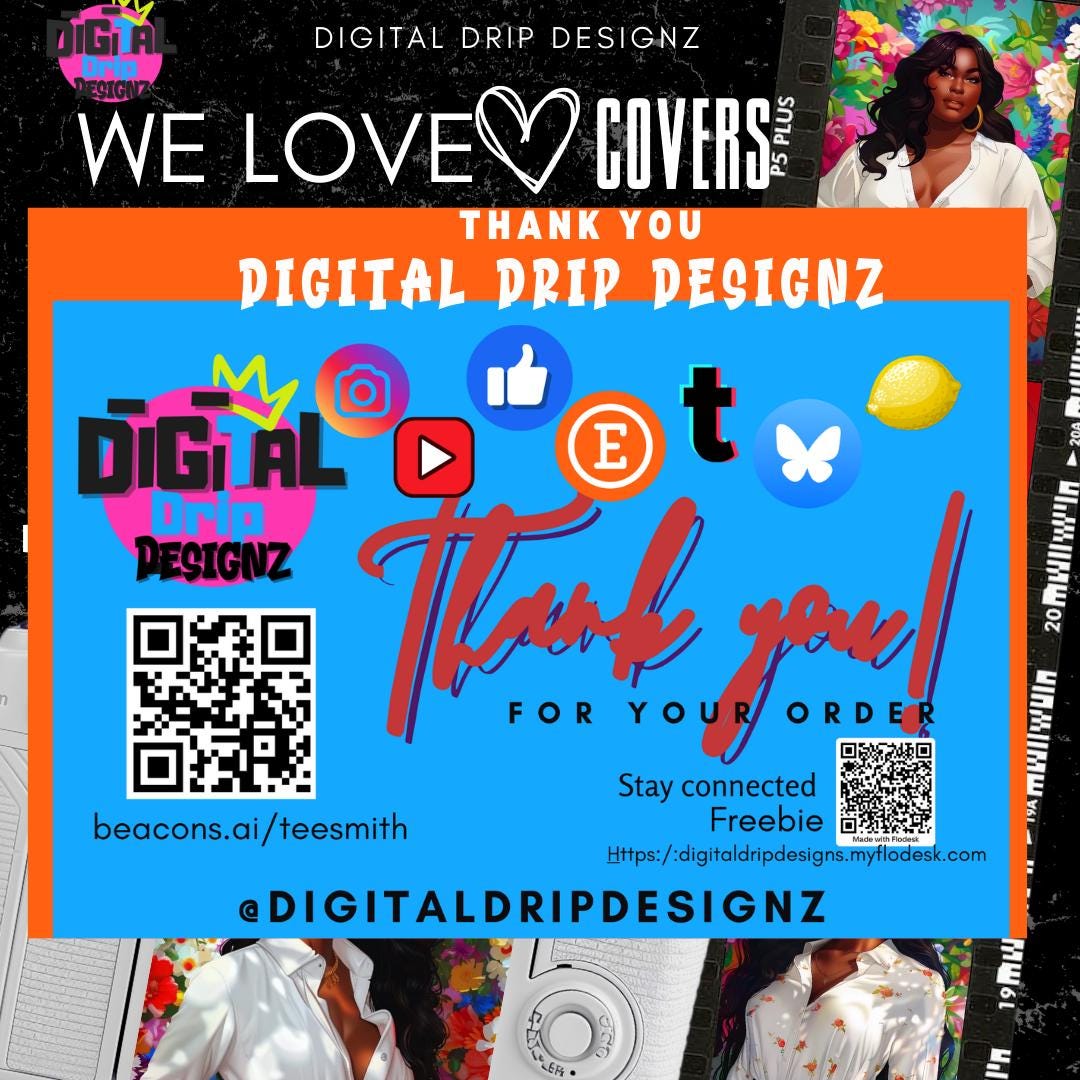 Digital Journal Covers - Commercial Use, Editable Notebook Covers, Chic Floral Designs, Instant Download | Digital Drip Designz