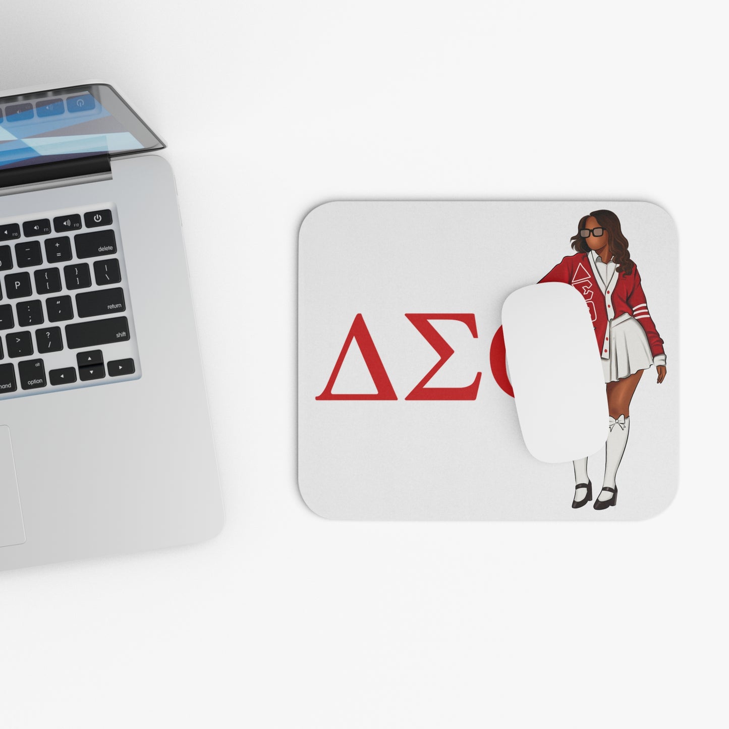 Chic Sorority Mouse Pad, DSQ Design, Desk Accessory, College Gift, Office Decor, Housewarming Gift