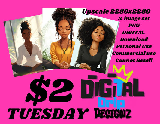 Meditating at Work African American Woman in Zen mode