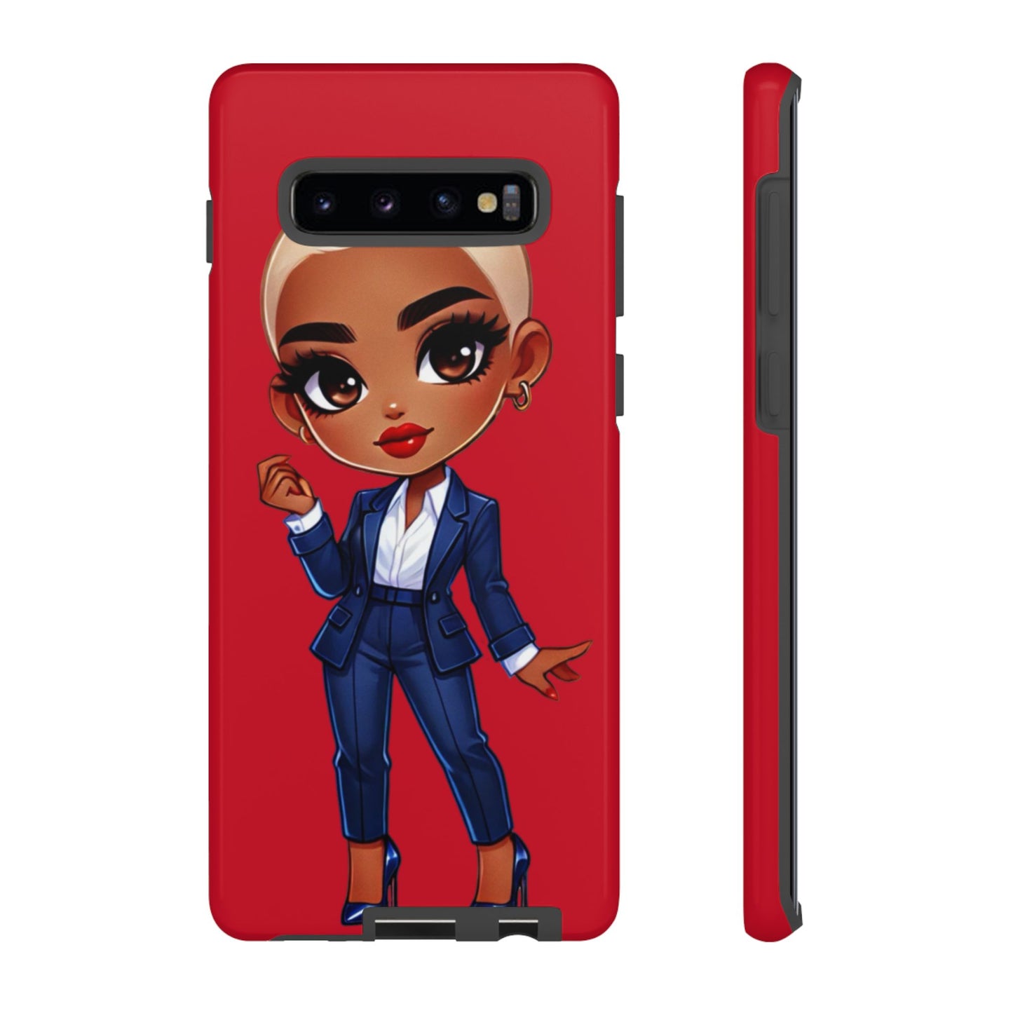 Stylish Phone Case with Confident “Deedra” Character Design, Protects Your Phone, Unique Gift, Trendy Accessory, Fashion Statement