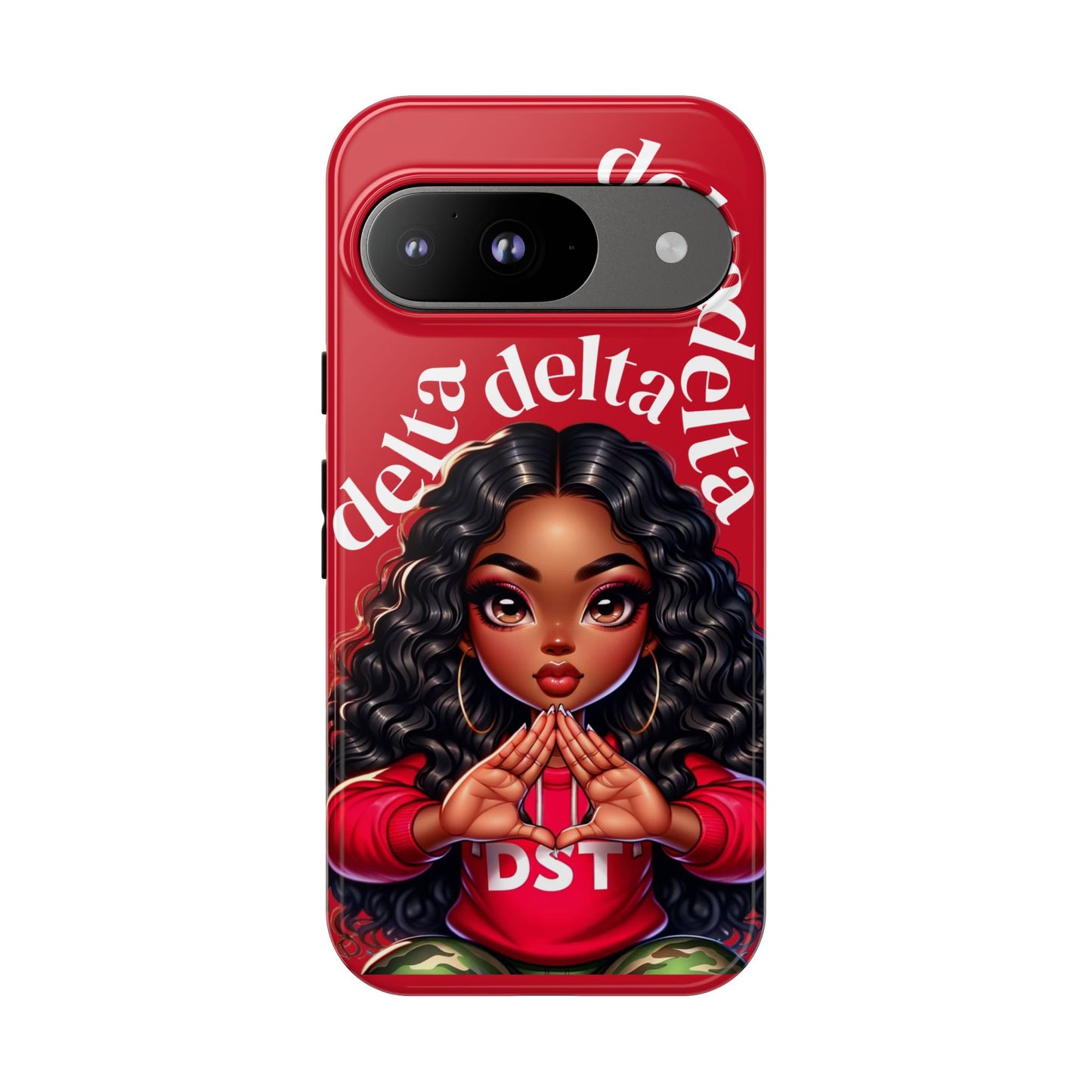 Delta Delta Tough Phone Case, Sorority Gifts, Cute Phone Accessories, Red Phone Cover, Greek Life