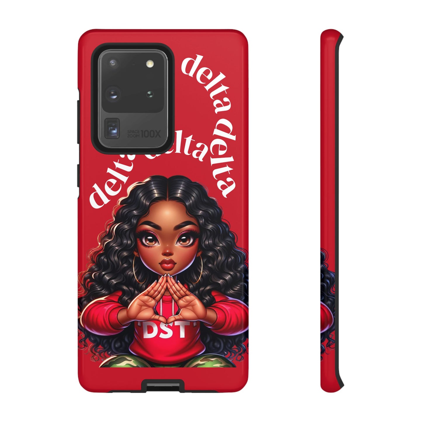 Delta Delta Tough Phone Case, Sorority Gifts, Cute Phone Accessories, Red Phone Cover, Greek Life