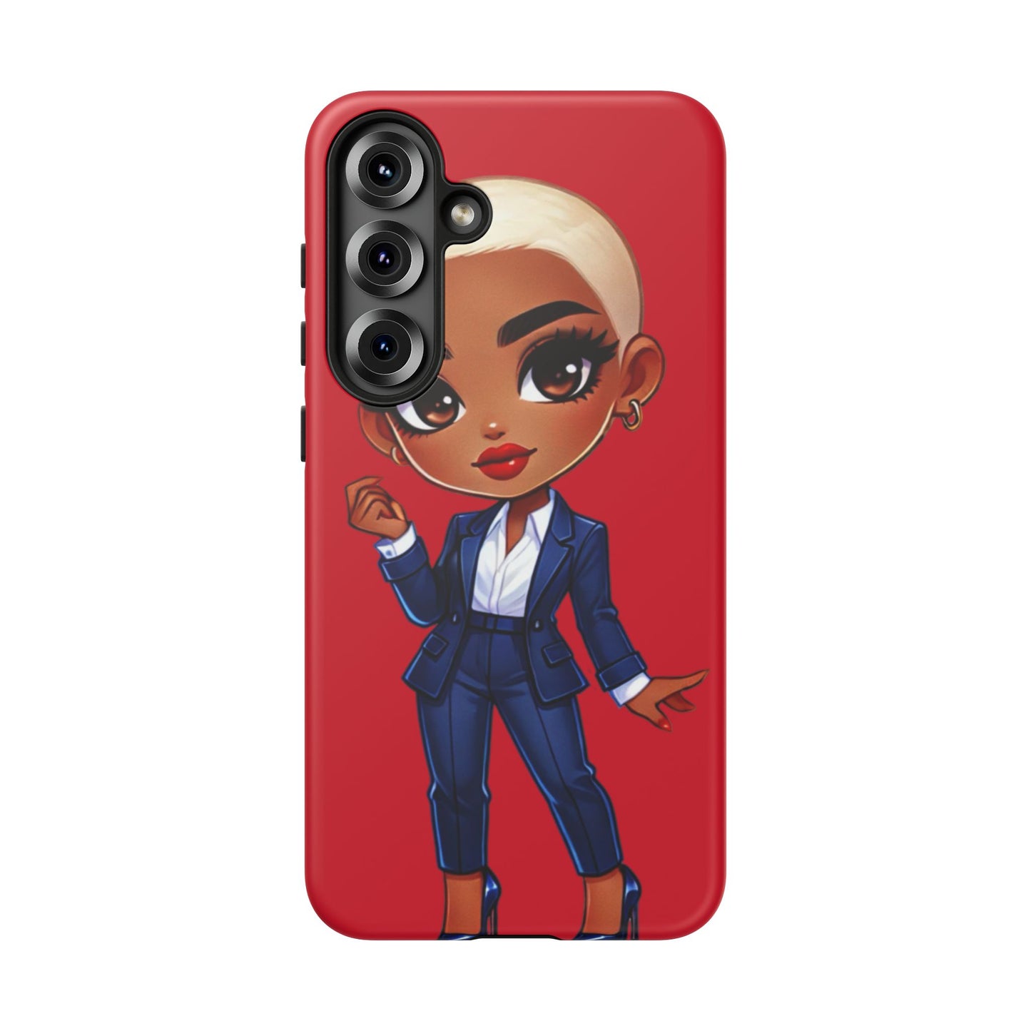 Stylish Phone Case with Confident “Deedra” Character Design, Protects Your Phone, Unique Gift, Trendy Accessory, Fashion Statement