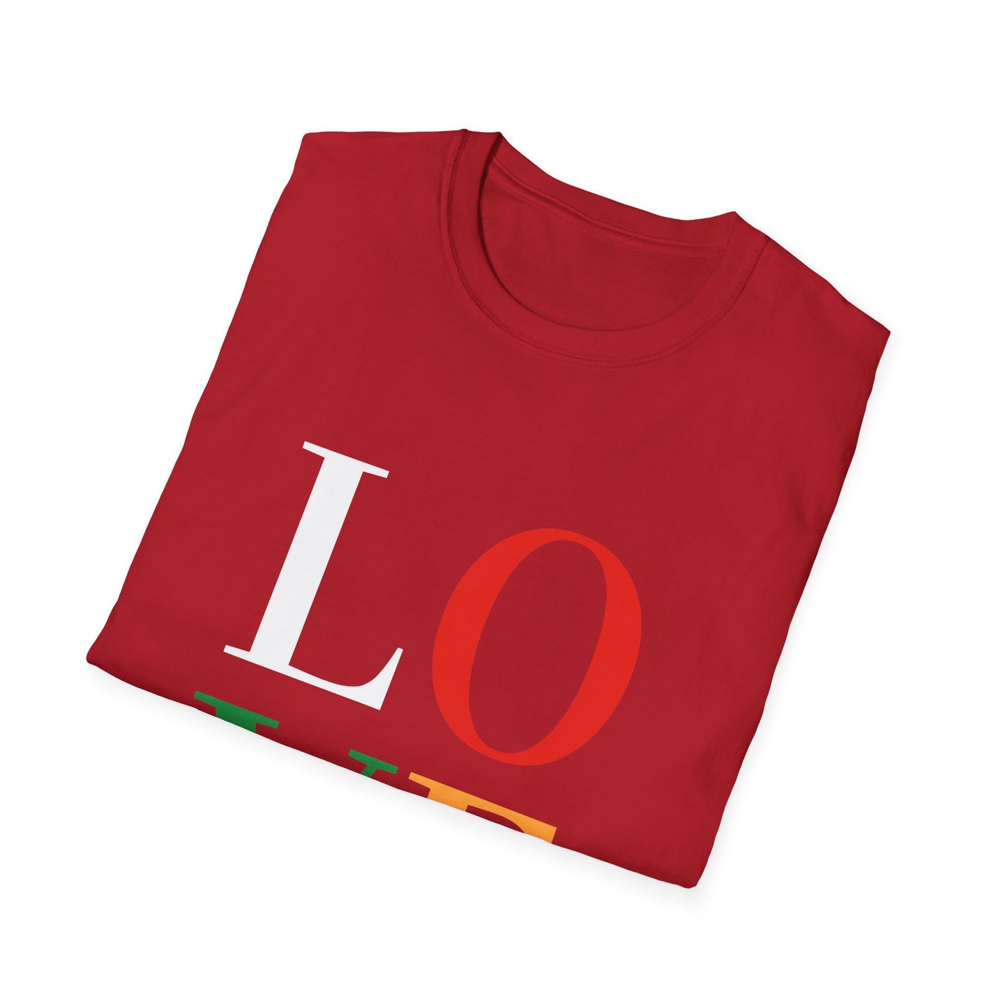 Colorful Love Statement T-Shirt, Unisex Graphic Tee for Valentine Day, Anniversary Gift, Trendy Casual Wear, Gift for Her
