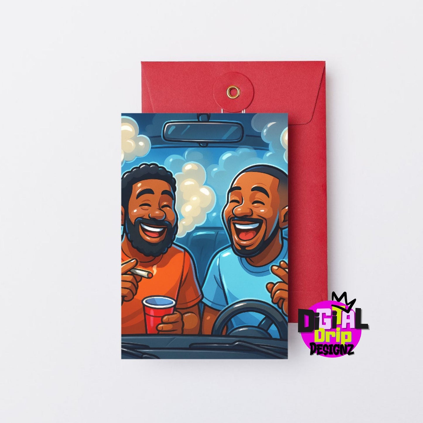 Car Sessions & Soul Confessions 420 Clipart Bundle | Urban Vibe Smoking Scenes | Melanin Characters |Glossy Al Art | PNG for POD/ Digitals