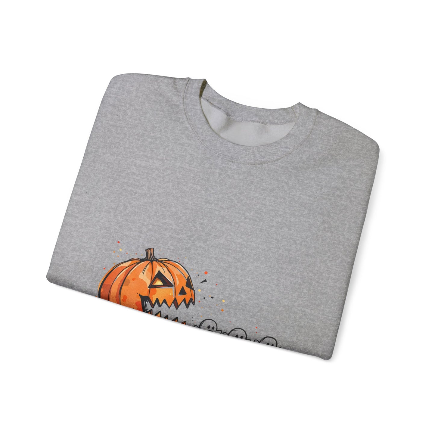 Spooky Pumpkin Crewneck Sweatshirt, Halloween Apparel, Ghosts Sweatshirt, Fall Fashion, Unisex Sweatshirt, Cozy Halloween Sweater