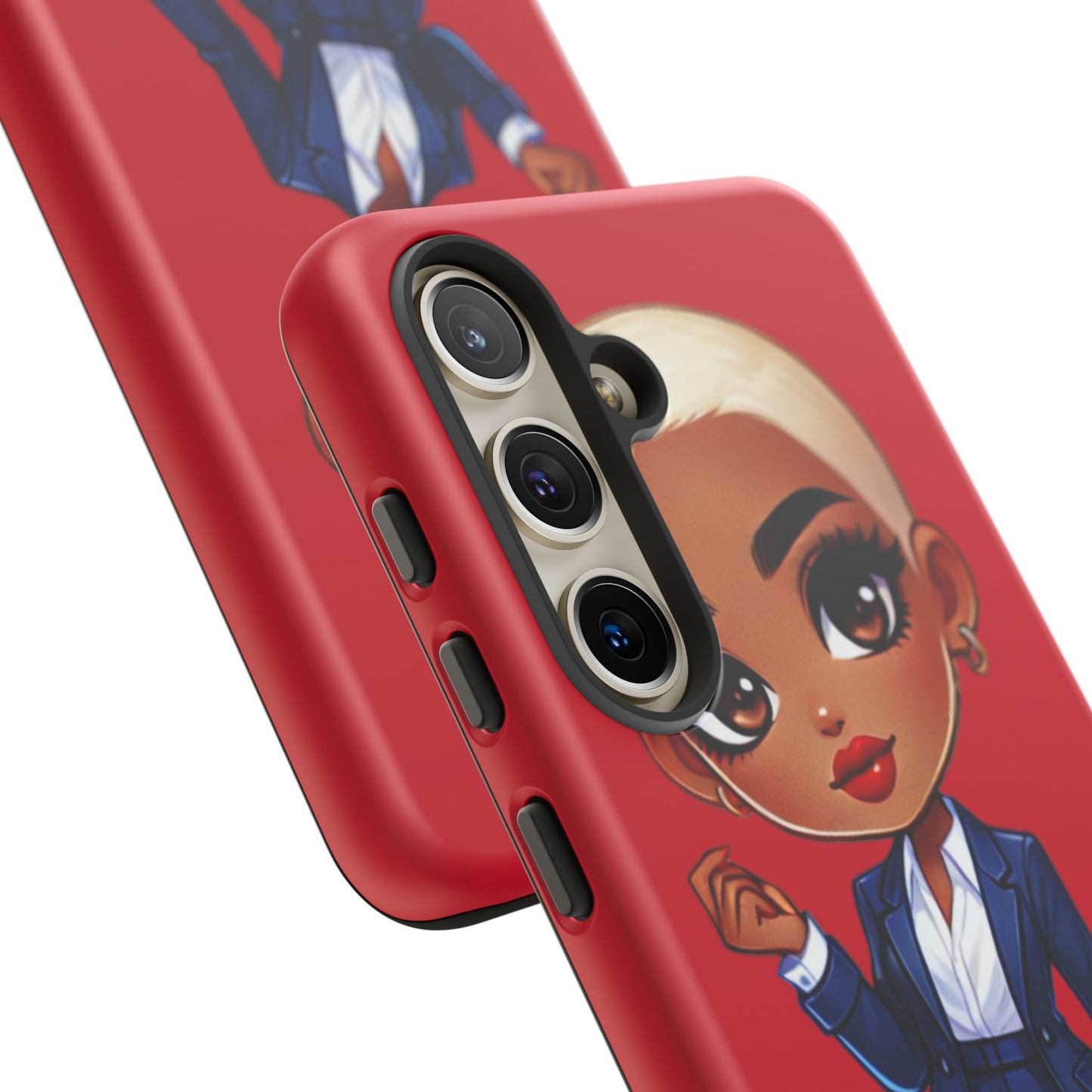 Stylish Phone Case with Confident “Deedra” Character Design, Protects Your Phone, Unique Gift, Trendy Accessory, Fashion Statement