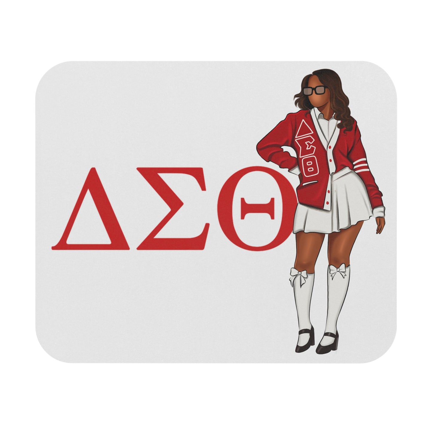 Chic Sorority Mouse Pad, DSQ Design, Desk Accessory, College Gift, Office Decor, Housewarming Gift