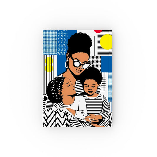 Empowering Family Hard Backed Journal - Inspirational Mother & Kids Design