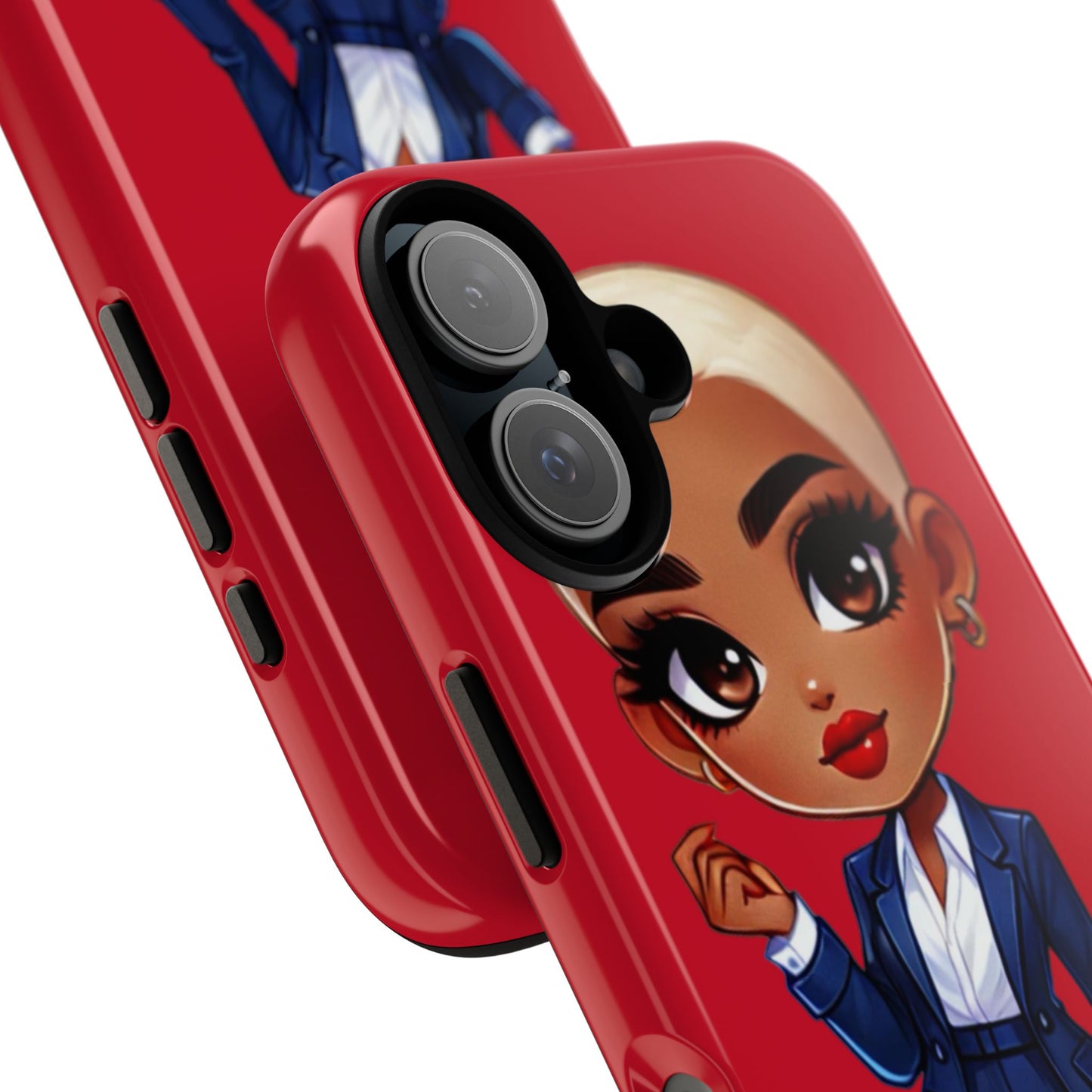Stylish Phone Case with Confident “Deedra” Character Design, Protects Your Phone, Unique Gift, Trendy Accessory, Fashion Statement