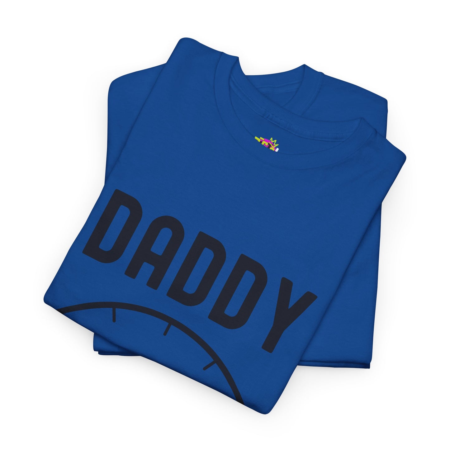 Daddy Fuel Level Unisex Heavy Cotton Tee - Funny Dad Shirt, Gifts for Father's Day, Family Reunion Attire, Everyday Humor Tee