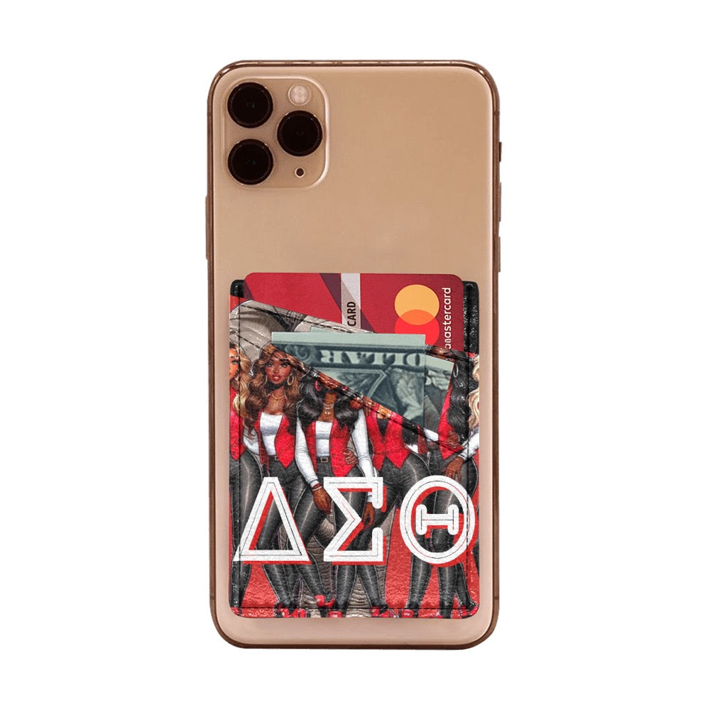 Sorority girls in red sneakers Cell Phone Card Holder