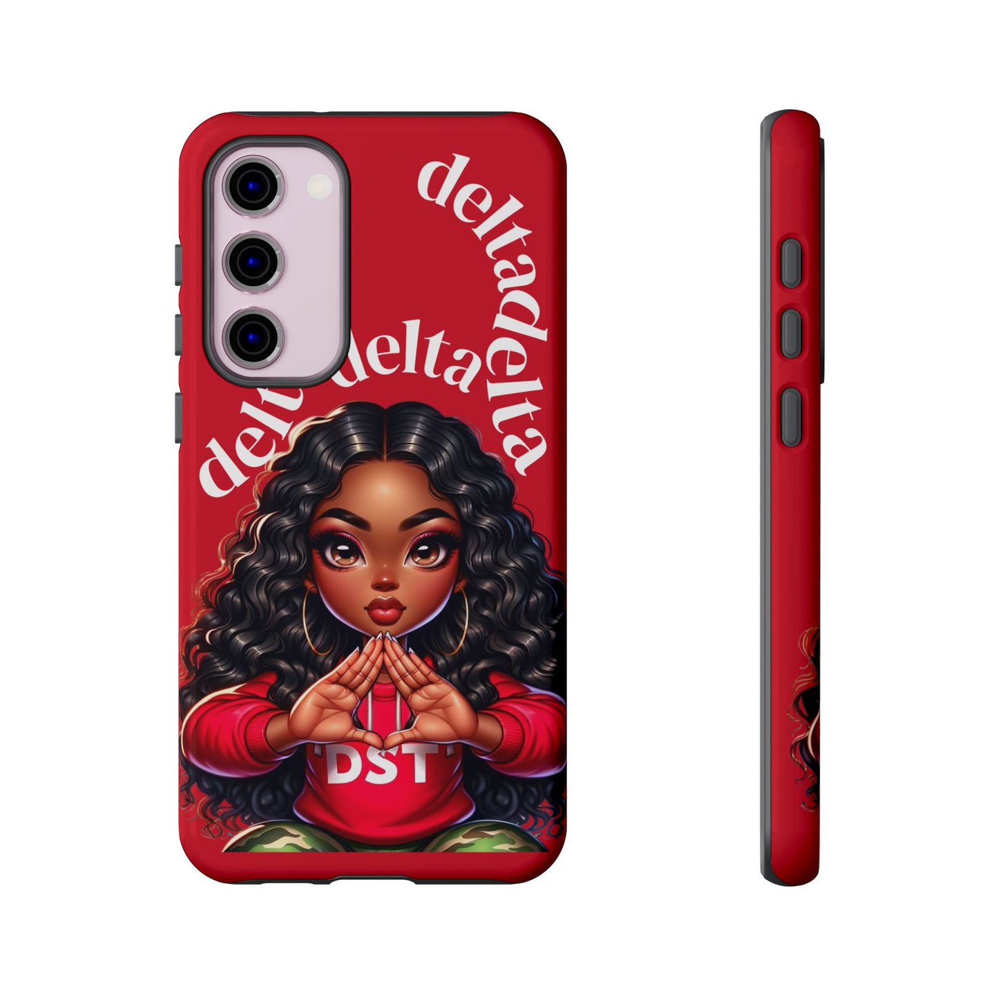 Delta Delta Tough Phone Case, Sorority Gifts, Cute Phone Accessories, Red Phone Cover, Greek Life