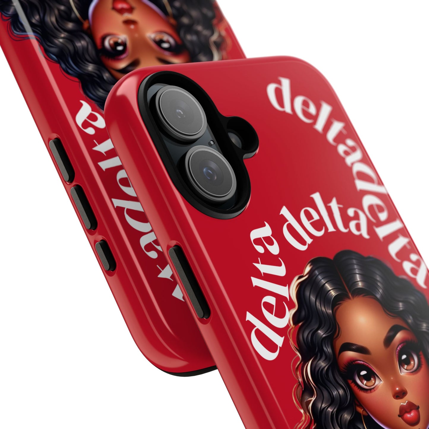 Delta Delta Tough Phone Case, Sorority Gifts, Cute Phone Accessories, Red Phone Cover, Greek Life