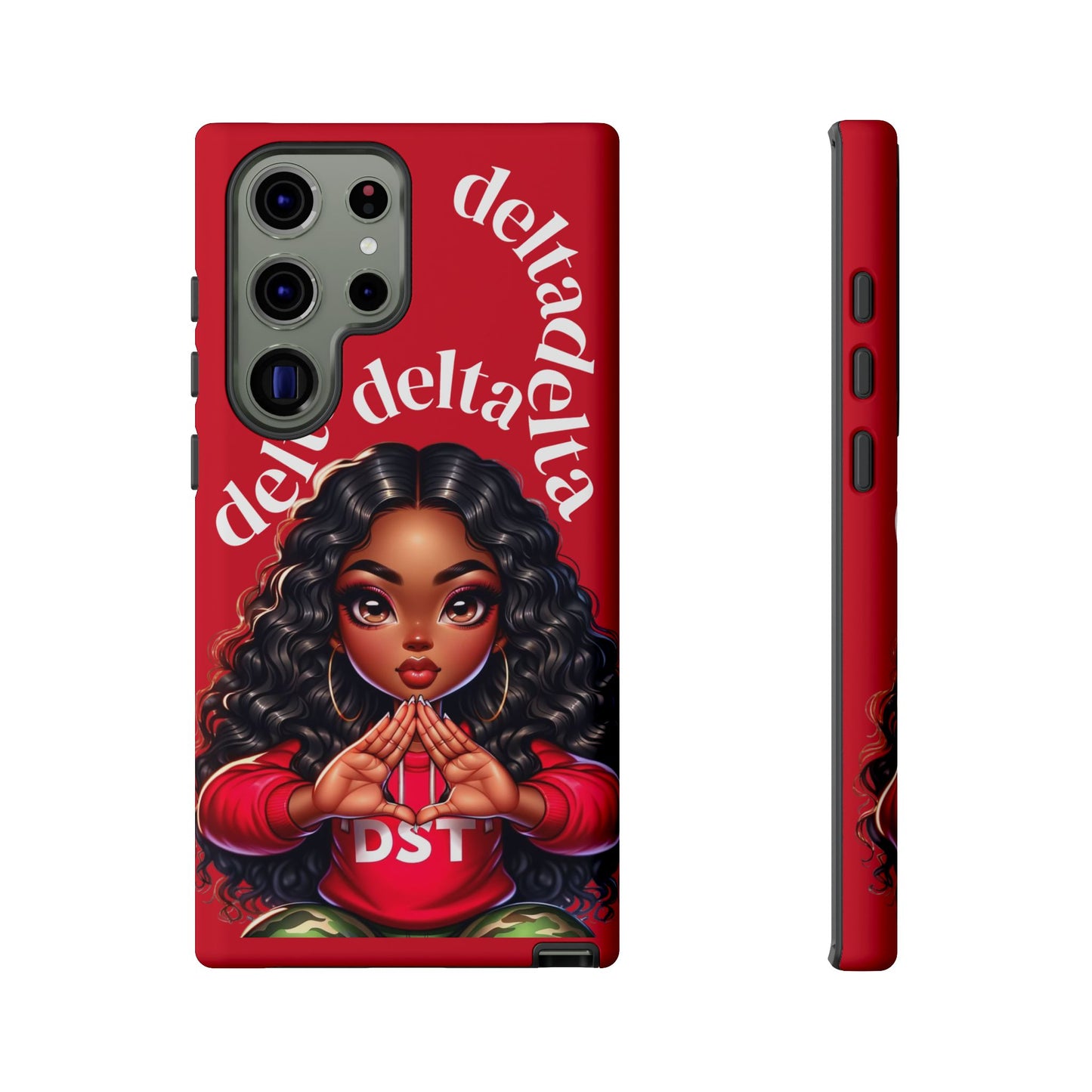 Delta Delta Tough Phone Case, Sorority Gifts, Cute Phone Accessories, Red Phone Cover, Greek Life