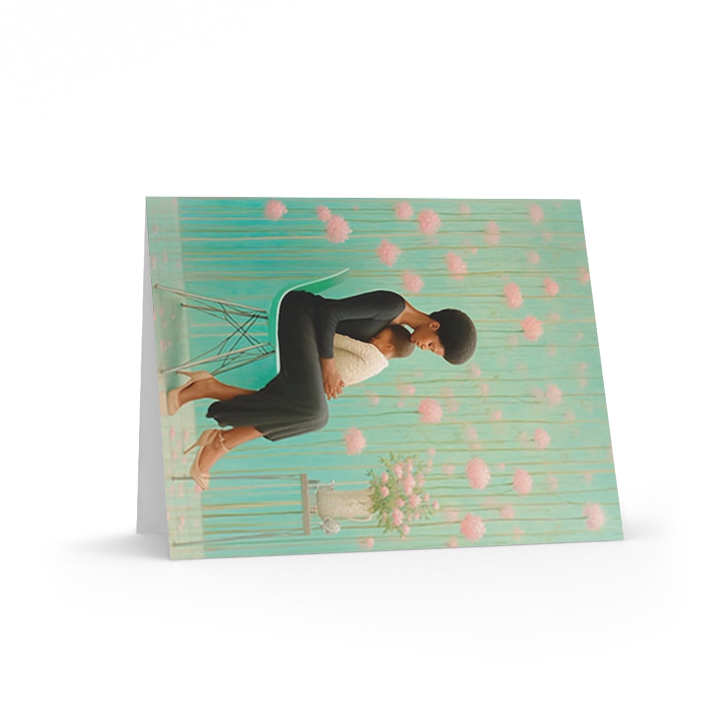 Mother & Child Greeting Cards Set, Warm Loving Art, Ideal for Birthdays, Baby Showers, Invitations, Thank You Notes..