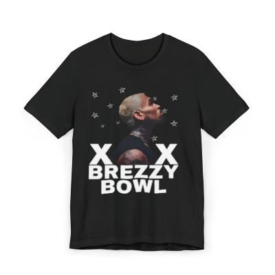 Breezy Bowl Tee, Unisex Jersey T-Shirt, Casual Streetwear, Graphic Tee, Music Inspired Apparel, Gift for Music Lovers