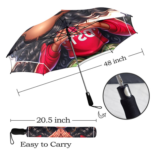 DST girl Umbrella Semi-Automatic Foldable Umbrella (Model U12)