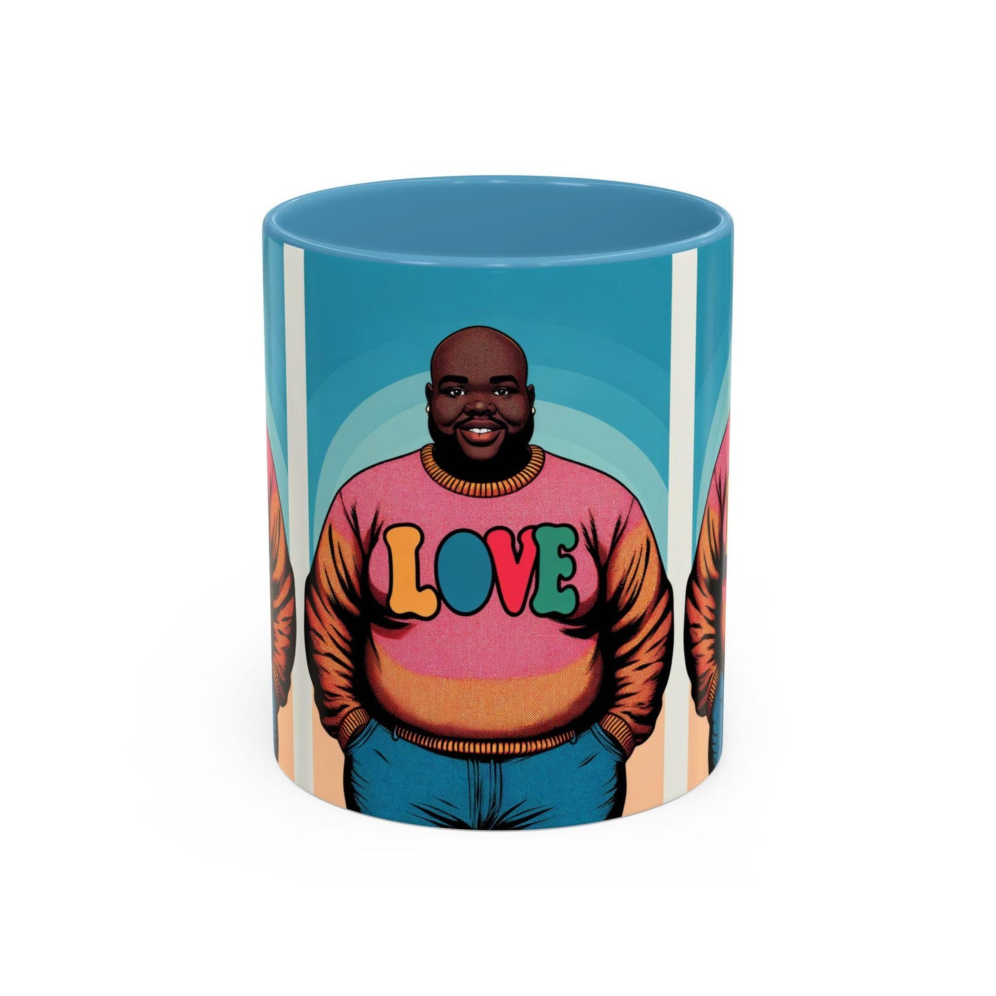 LOVE MAN Accent Coffee Mug (11, 15oz)