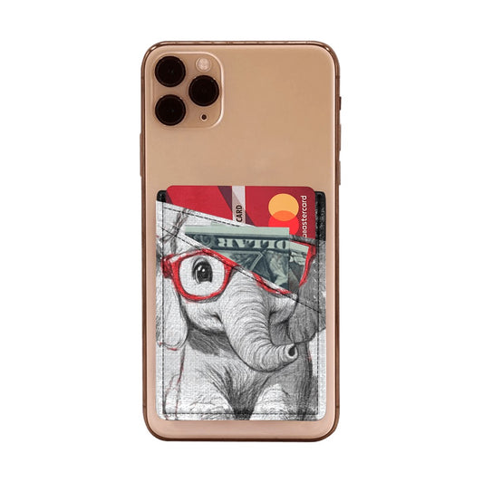 Grey Ele cell Cell Phone Card Holder
