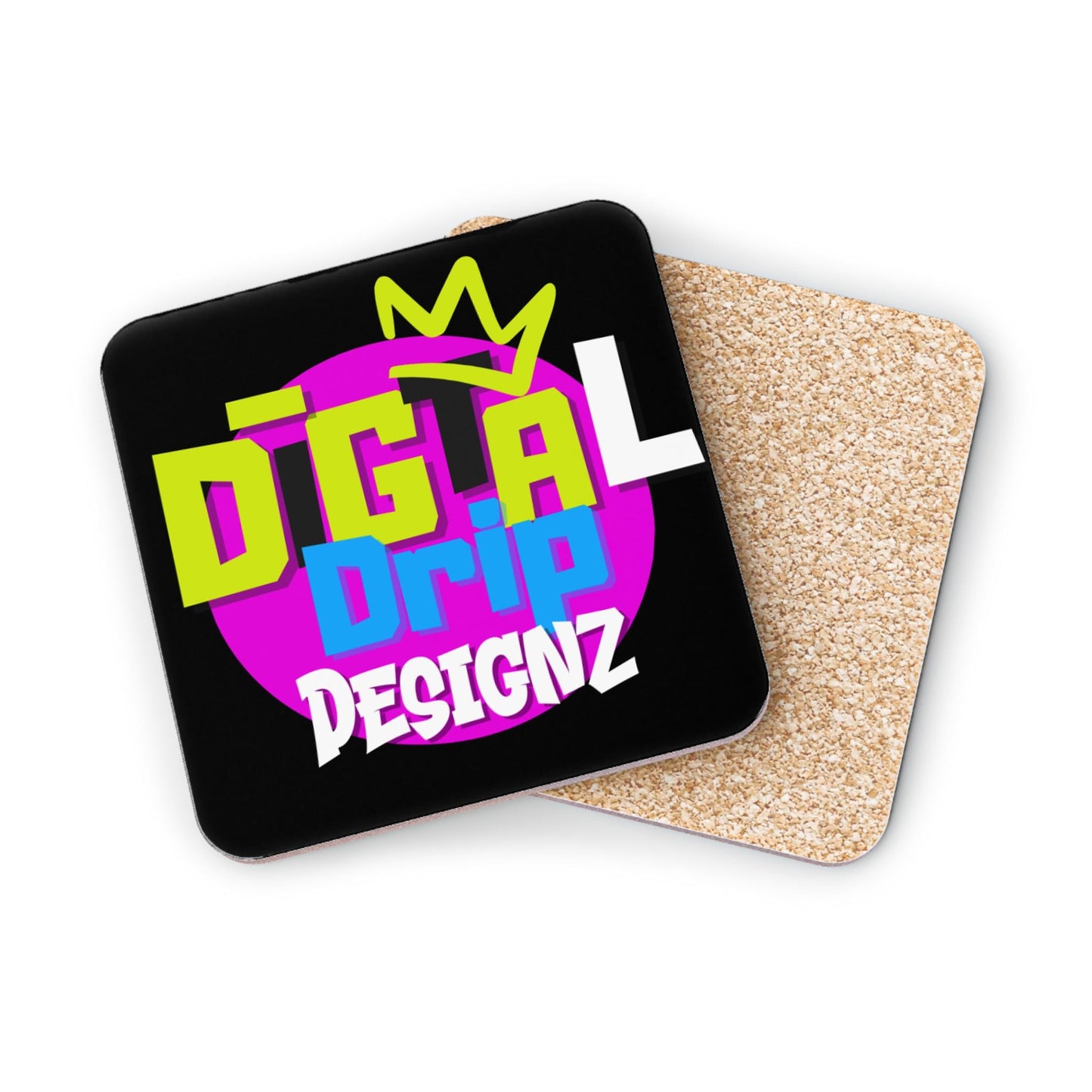 CUSTOM Coasters for Trendy Homes, Fun Drink Coasters for Parties, Gifts for Friends, Digital Drip Design Coasters, Retro Style Coasters