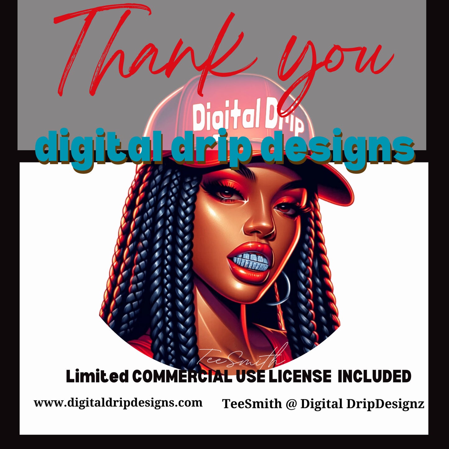 Soror MELISSA African American “Sorority Special: Delta Themed Chibi Doll, Versatile Digital Download, PNG Clipart