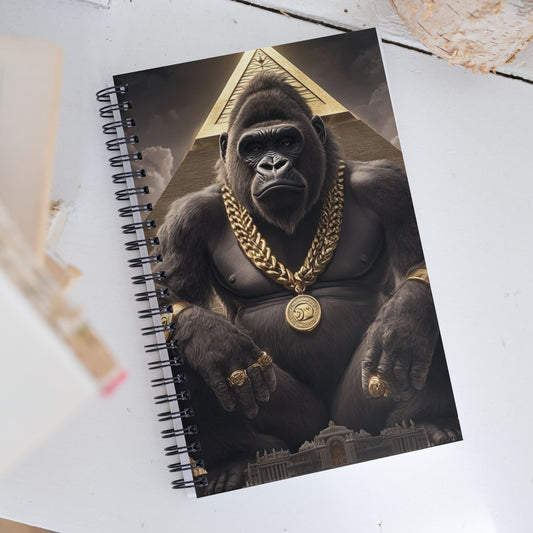 Gorilla & Pyramid Spiral notebook