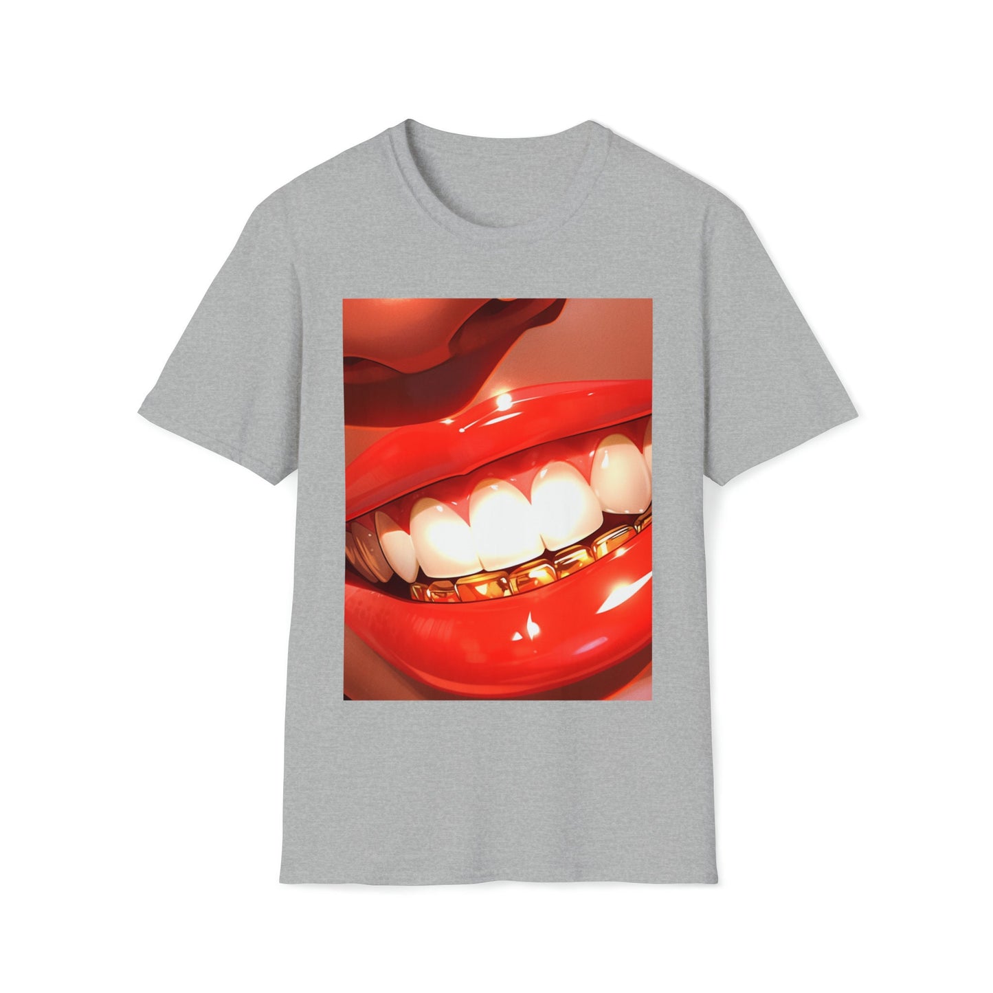 Gold Grillz-Red Bottoms Softstyle T-Shirt