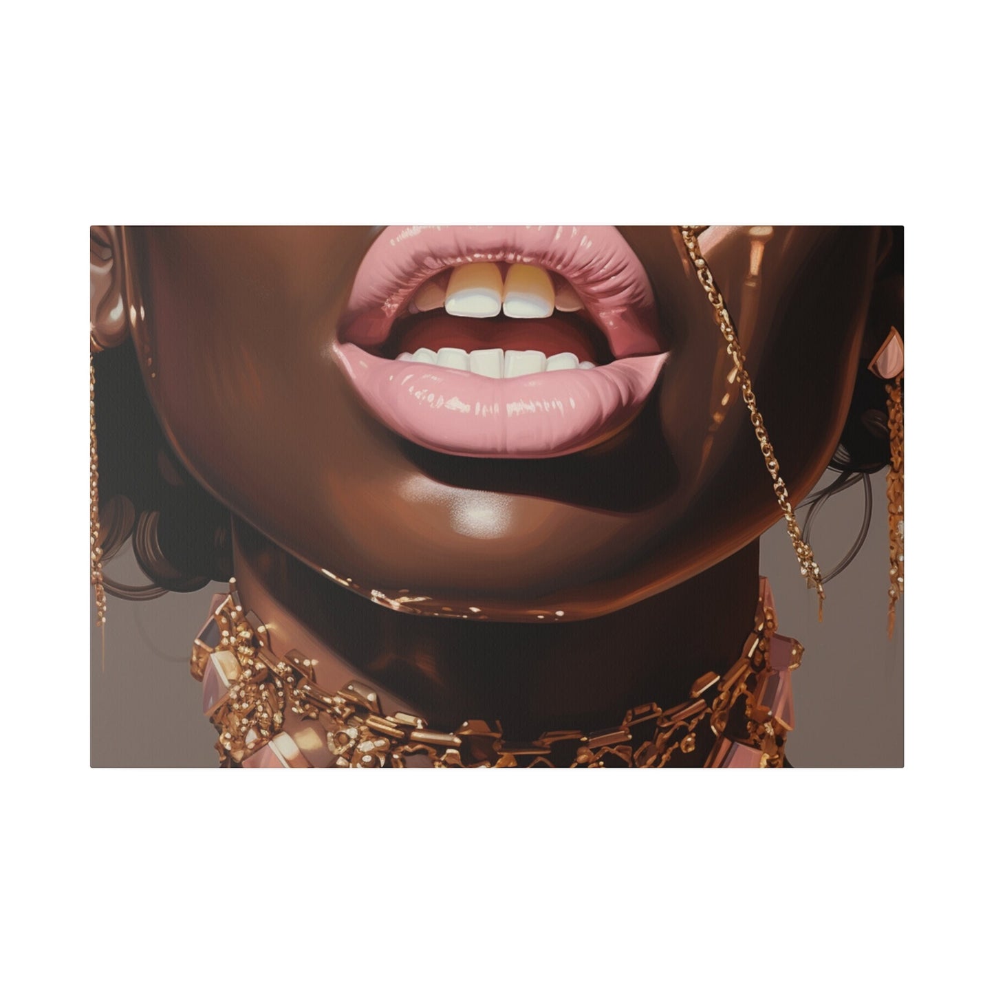 So Melanin & ICY Matte Canvas, Stretched, 0.75"