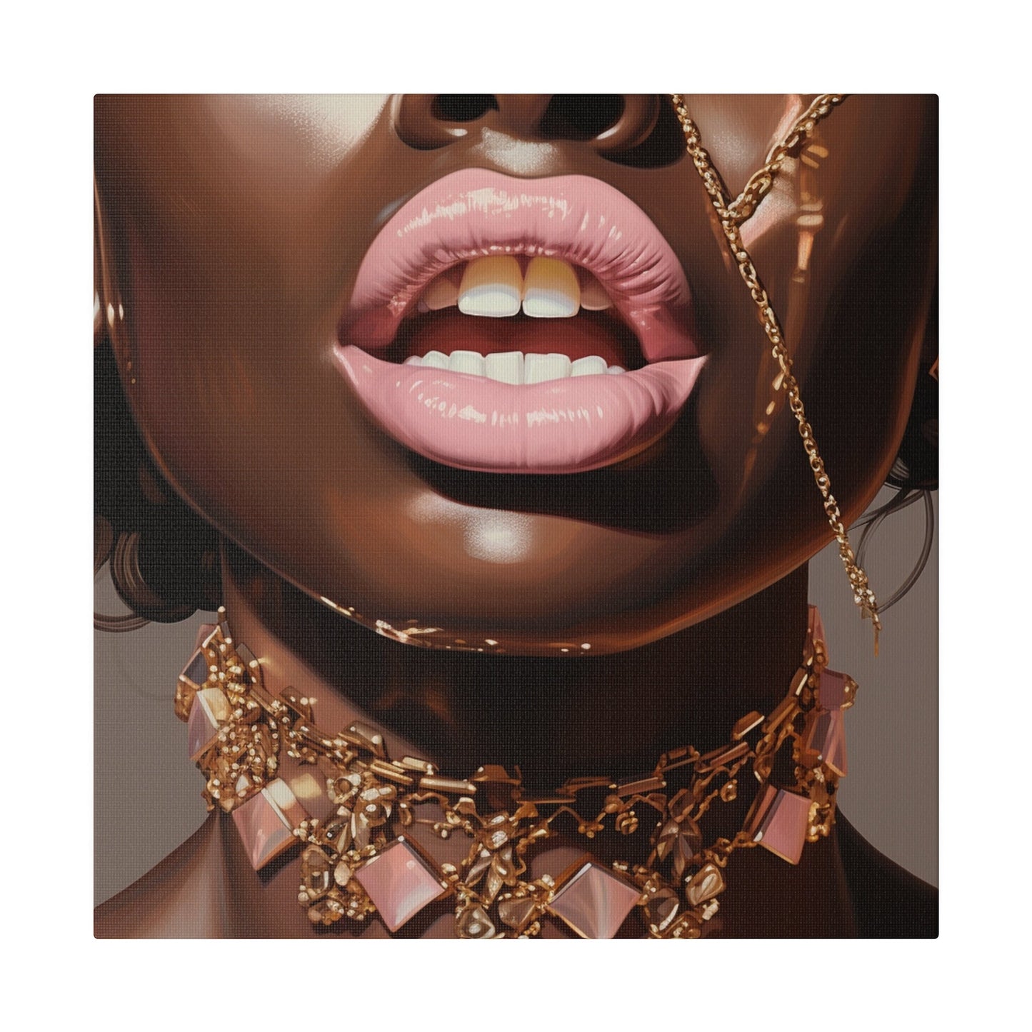 So Melanin & ICY Matte Canvas, Stretched, 0.75"