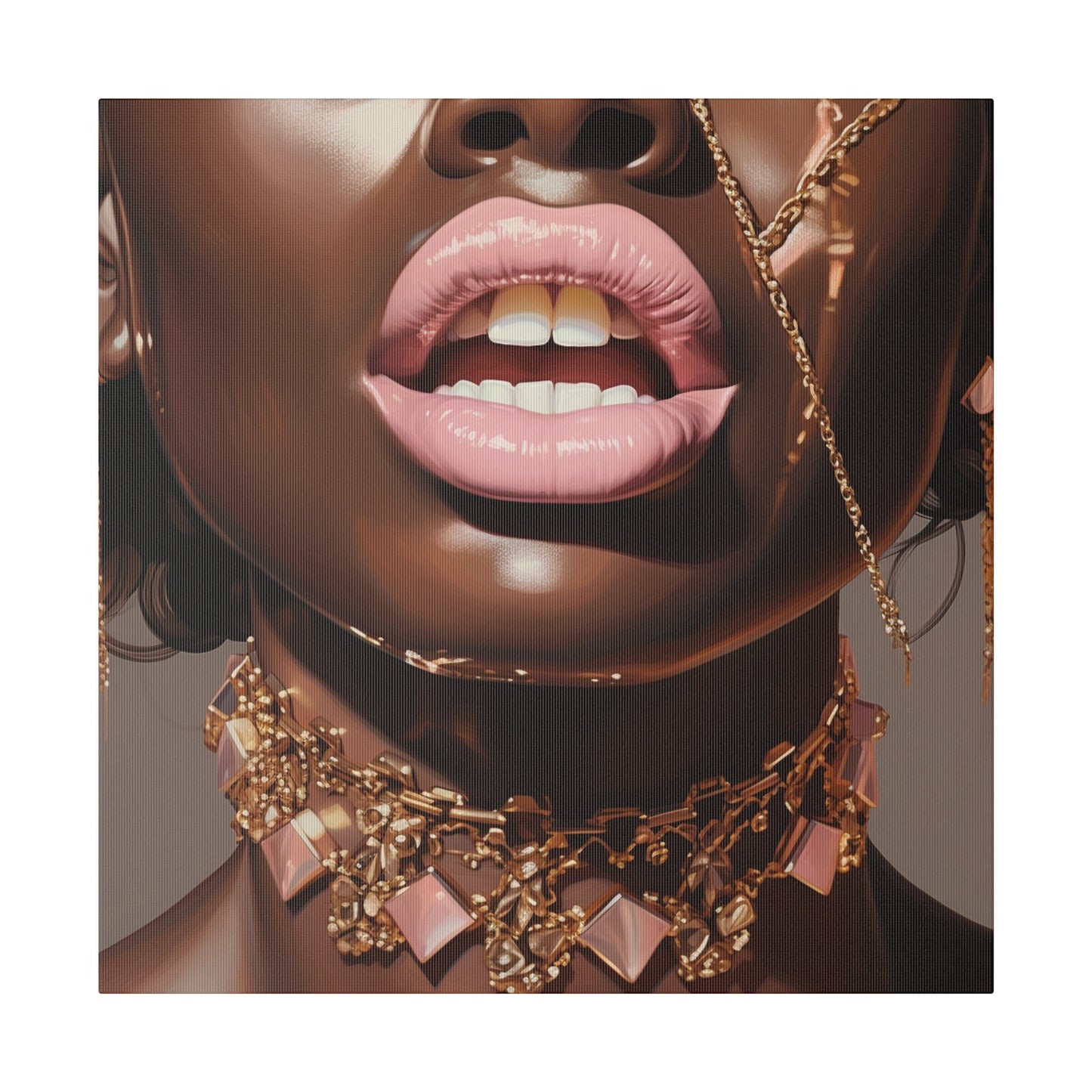 So Melanin & ICY Matte Canvas, Stretched, 0.75"