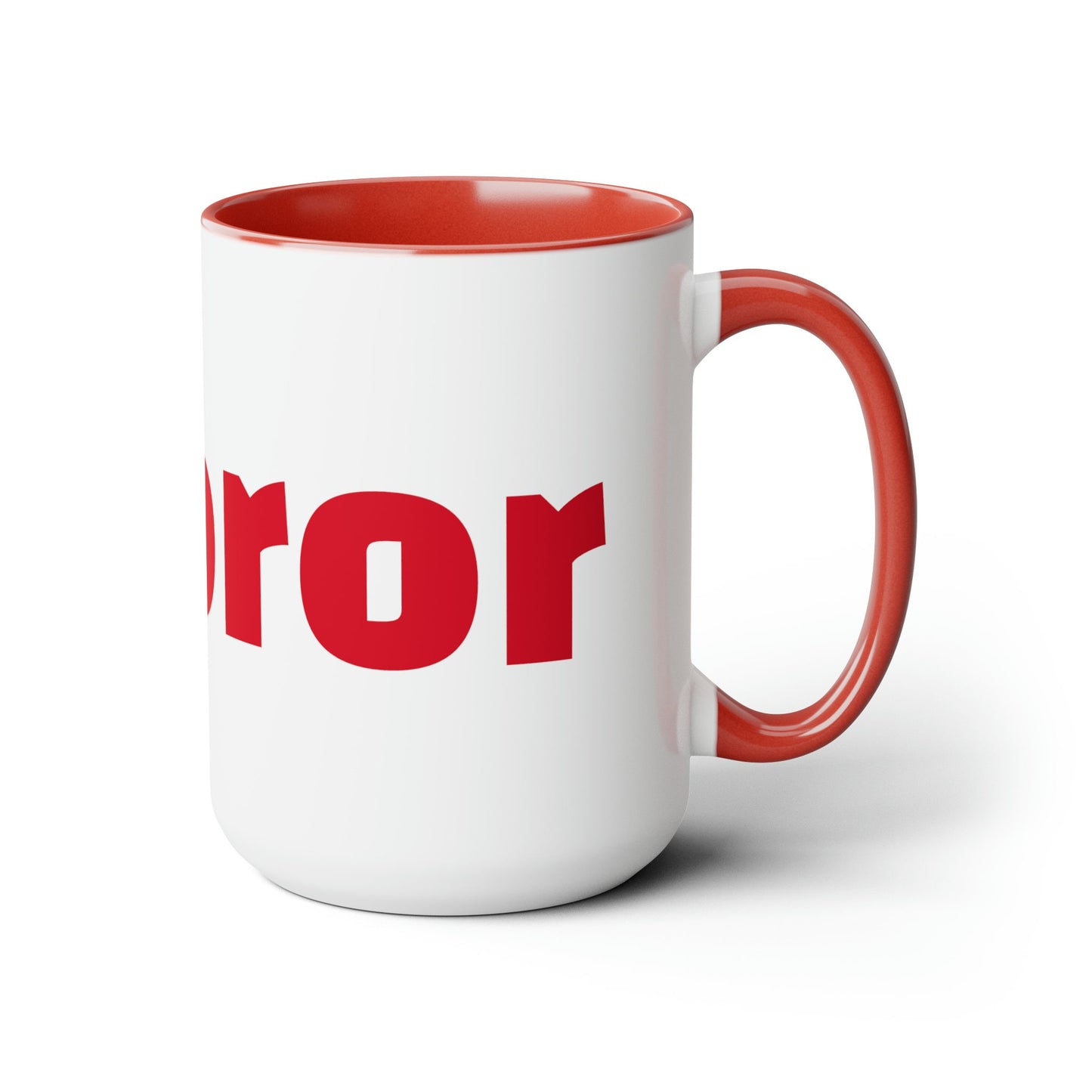 SOROR REDZ Two-Tone Coffee Mugs, 15oz