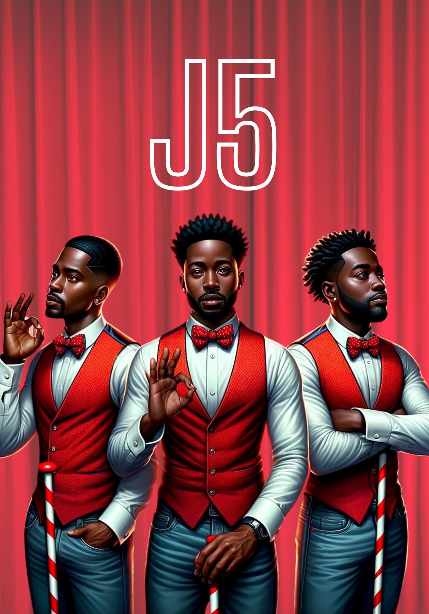 J5 Kappa Alpha Psi | Founders Day| Kappaversary| Pledging Initiation| Black Men 16 Images for Greeting cards Stickers Goodnotes|social media