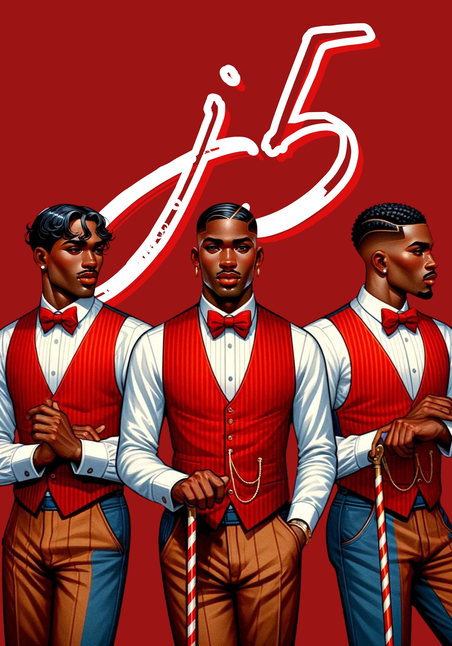 J5 Kappa Alpha Psi | Founders Day| Kappaversary| Pledging Initiation| Black Men 16 Images for Greeting cards Stickers Goodnotes|social media