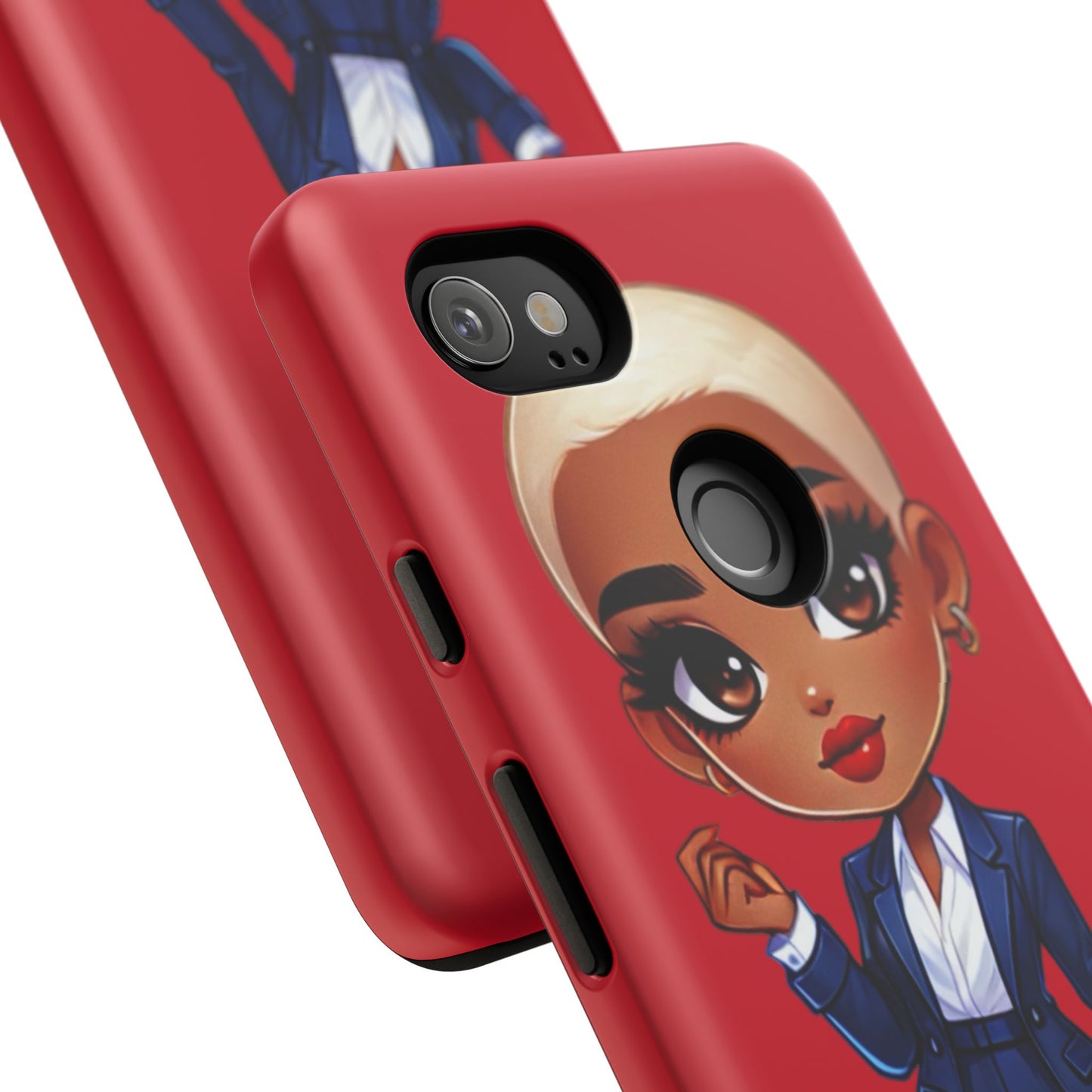 Stylish Phone Case with Confident “Deedra” Character Design, Protects Your Phone, Unique Gift, Trendy Accessory, Fashion Statement