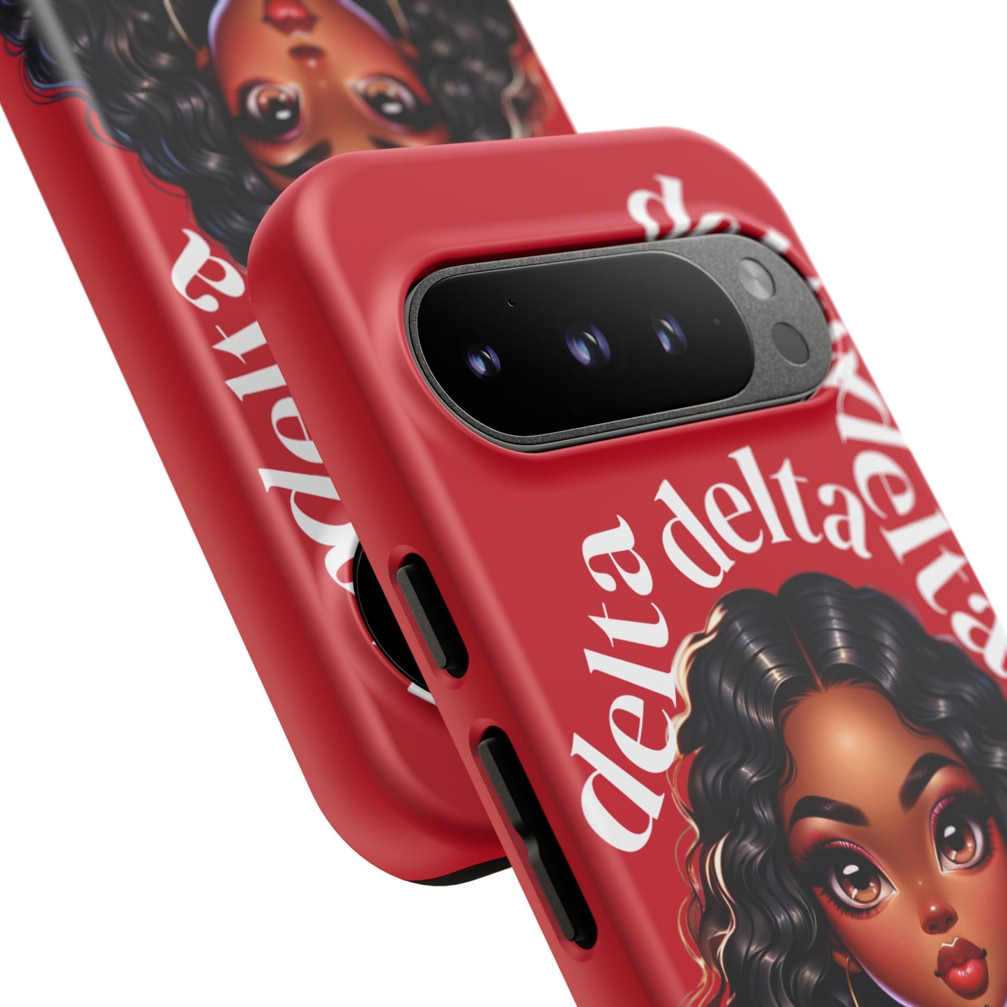 Delta Delta Tough Phone Case, Sorority Gifts, Cute Phone Accessories, Red Phone Cover, Greek Life