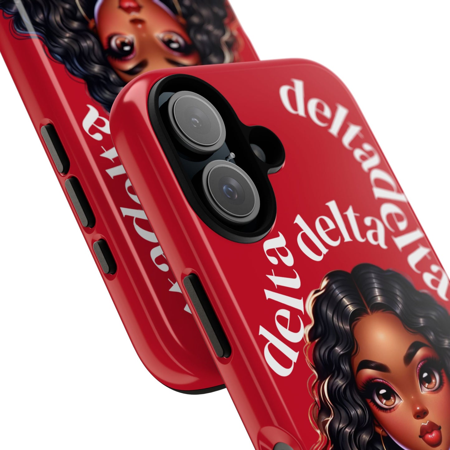 Delta Delta Tough Phone Case, Sorority Gifts, Cute Phone Accessories, Red Phone Cover, Greek Life