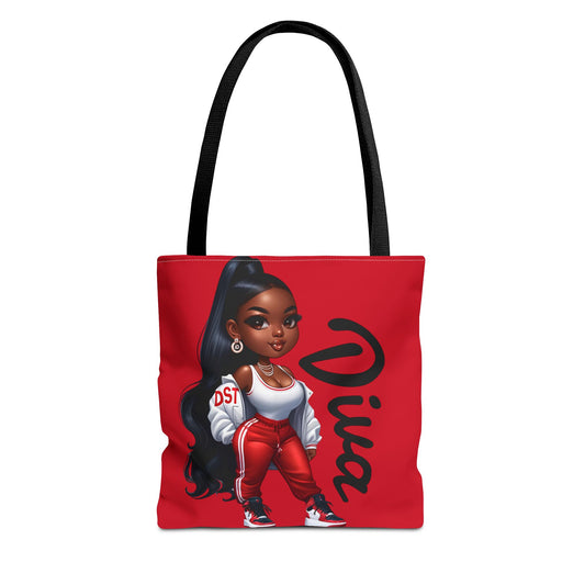 Delta Diva Chic Diva Tote Bag | Fashionable Shopper | Cute Gift for Her | Stylish Handbag | Perfect for Everyday Use, Gym, Travel, Shopping