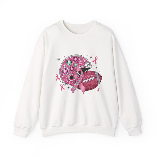 Pink Helmet Breast Cancer Awareness Sweatshirt - Tackle Breast Cancer, Unisex Crewneck, Gift for Sports Lovers, October Awareness, Supportive [...]