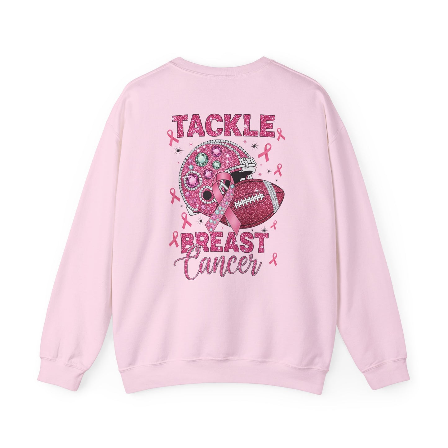 Pink Helmet Breast Cancer Awareness Sweatshirt - Tackle Breast Cancer, Unisex Crewneck, Gift for Sports Lovers, October Awareness, Supportive [...]