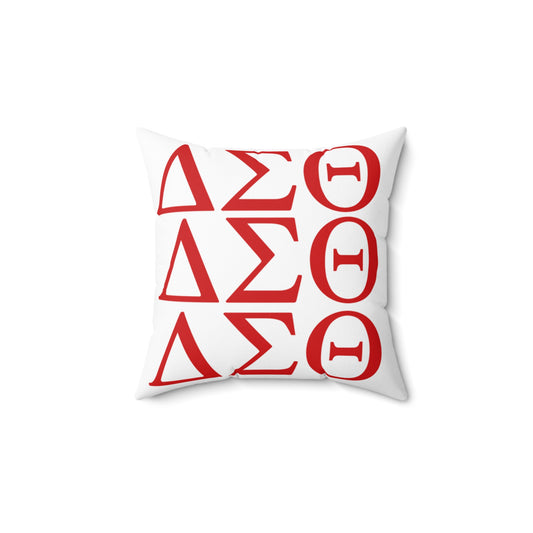Delta Sigma Theta Sorority Square Pillow | Cozy Home Decor, Greek Life Gift, Sorority Room Accent, College Student Essentials, Red & [...]