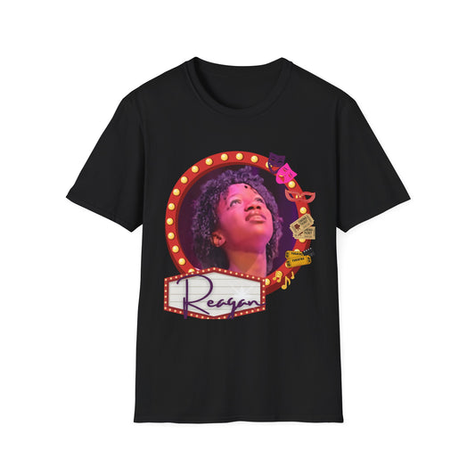 Reagan's Spotlight Unisex T-Shirt, Softstyle Tee, Theater Lover Gift, Musical Theater Shirt, Unique Performance Apparel
