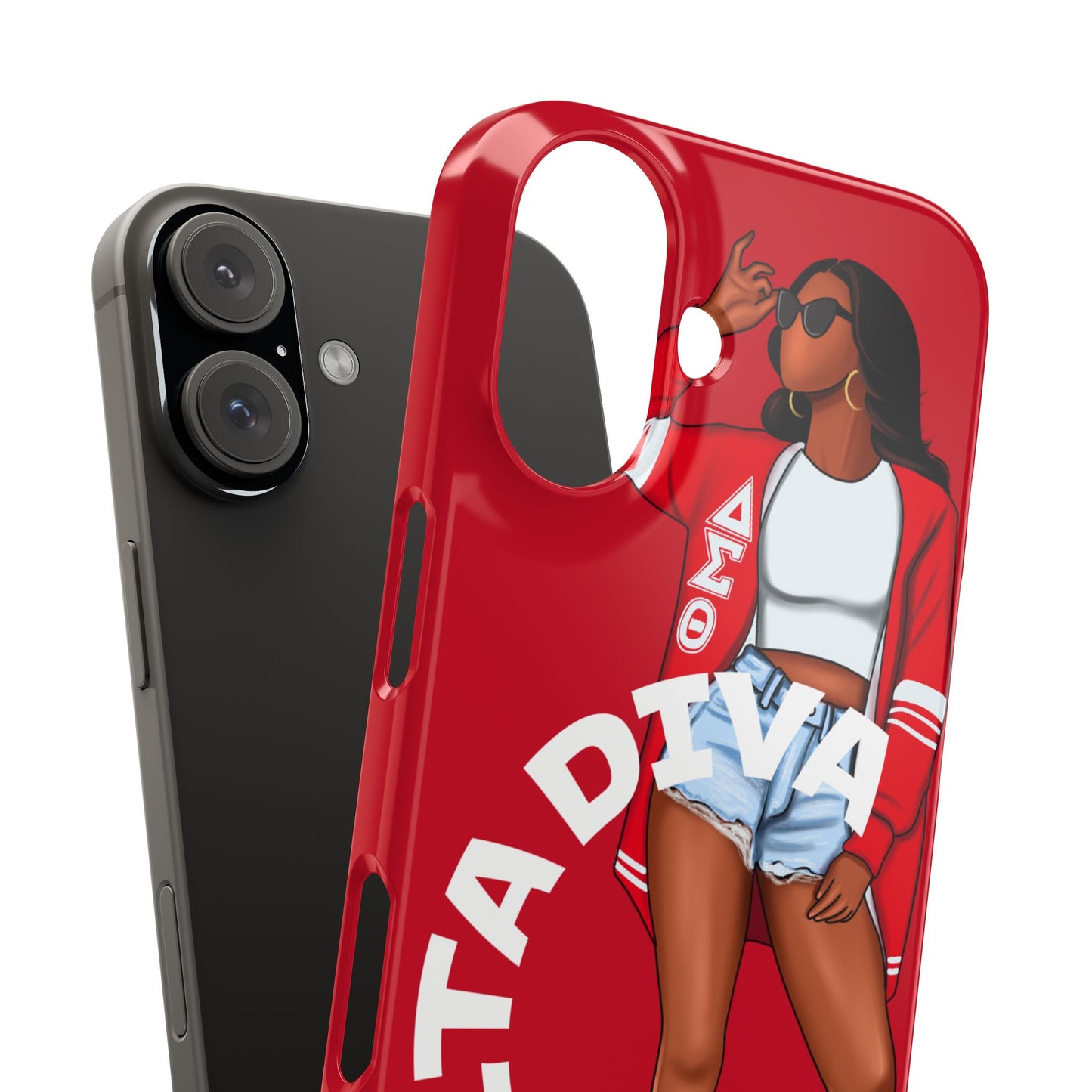 Chic Slim Phone Case, Stylish Phone Cover, Trendy Gadget Accessory, Gifts for Her, Coffee Lovers Case, Personalized Phone Protection