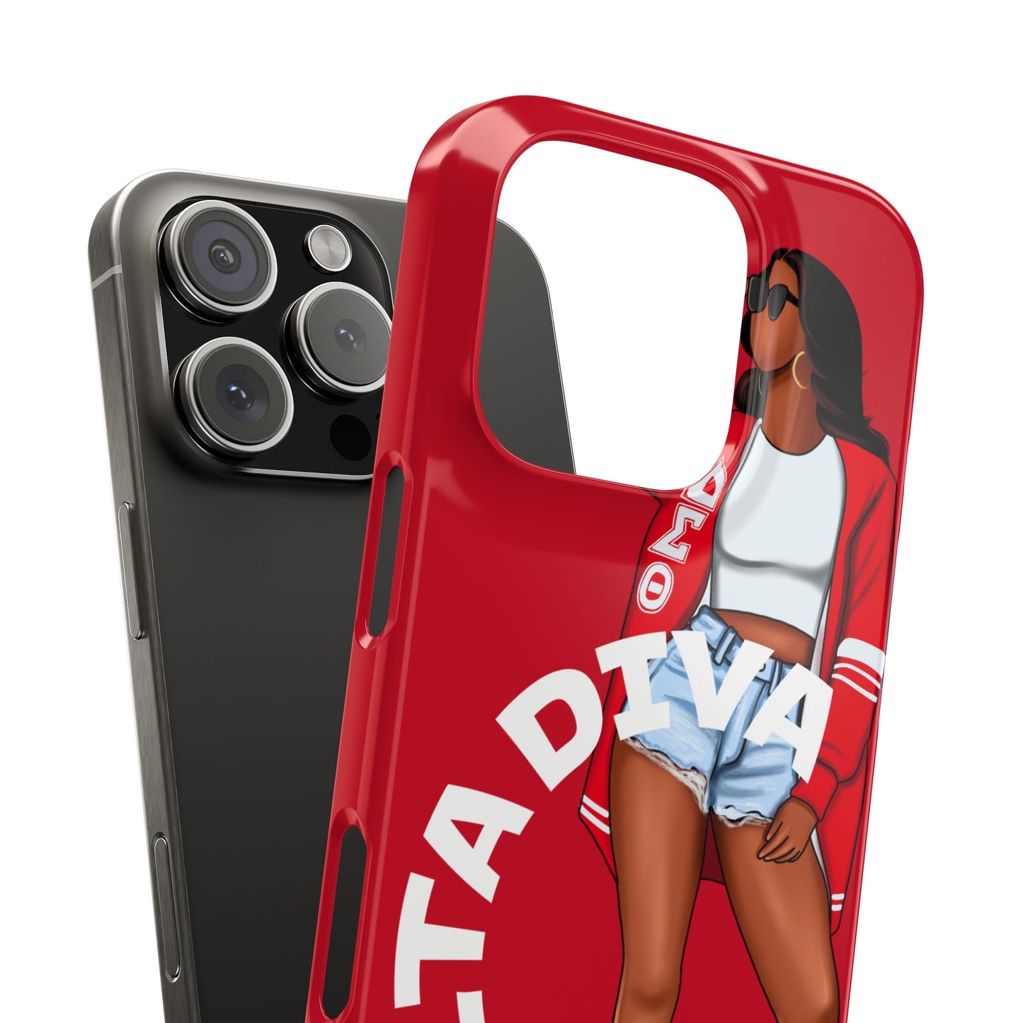 Chic Slim Phone Case, Stylish Phone Cover, Trendy Gadget Accessory, Gifts for Her, Coffee Lovers Case, Personalized Phone Protection