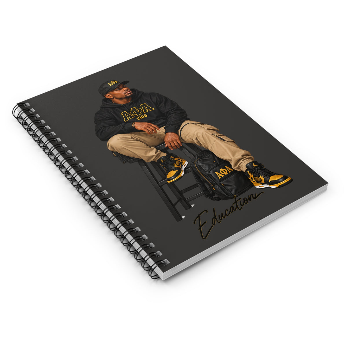Alpha Phi Alpha Education Spiral Notebook | Ruled Journal